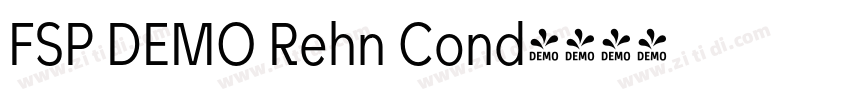 FSP DEMO Rehn Cond字体转换 FSP DEMO Rehn Cond字体转换